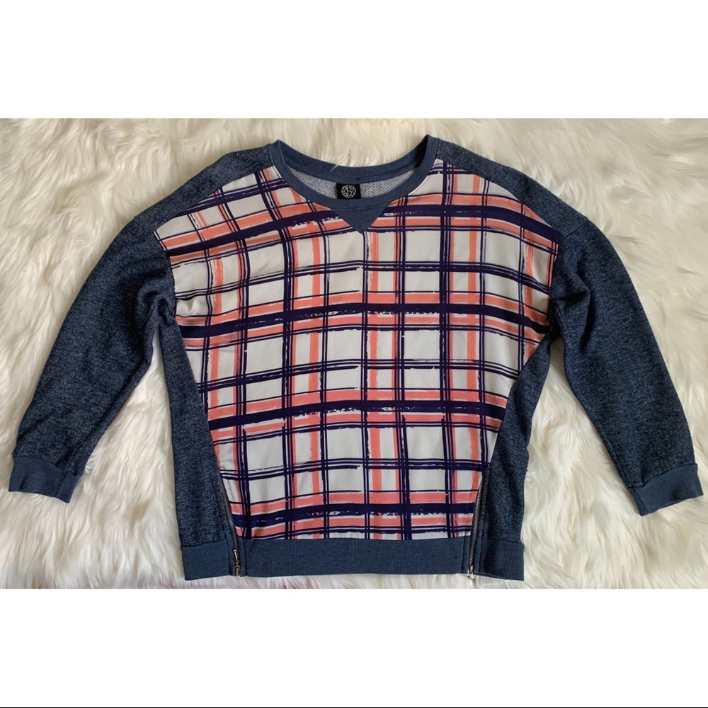 Bobeau Blue Plaid Shirt